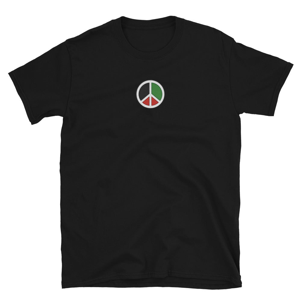 Peace for Palestine Embroidered T-Shirt - Aljabour Family *FREE GLOBAL SHIPPING*