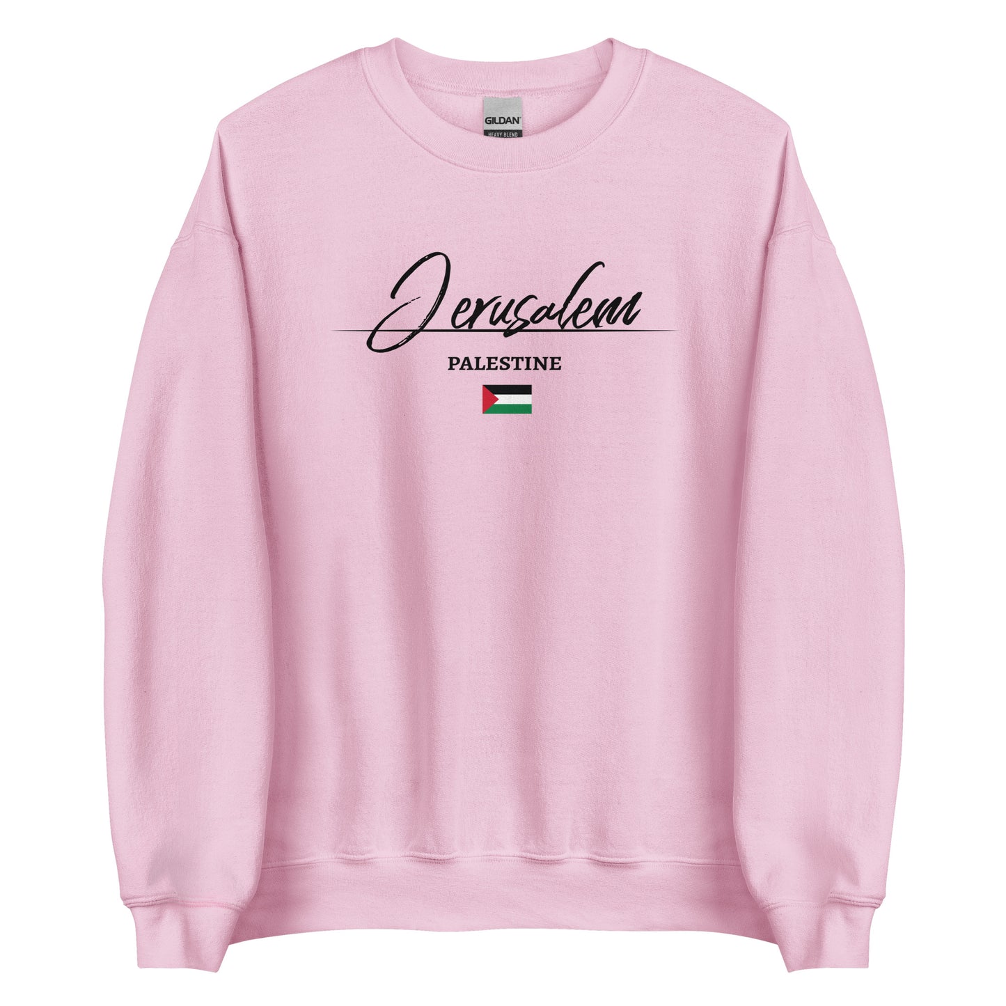 Jerusalem and Flag Sweatshirt Jumper - Aljabour Family *FREE GLOBAL SHIPPING*